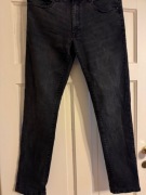 Spodnie męskie Carry 32 jeansy czarne Company bawełna z elastanem proste