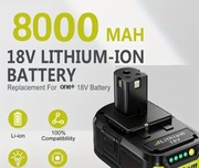 Akumulator Bateria NOWA zamiennik 6 AH do RYOBI!