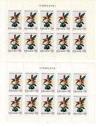 Fi.1463 seria Storczyki (1965) arkusik sprzedażny