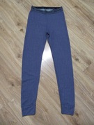 DEVOLD damskie getry niebieskie podwójna dzianina wełna merino _ M