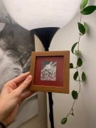 Miniatura w ramce, "Nokturn w fiolecie", format z ramą 12x12cm