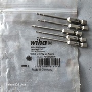 Bit profesjonalny 2,5 x 70mm Wiha Professional 7043 Z SW sześciokątny E 1/4