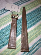 Pasek do zegarka 16mm TISSOT Swiss Made – skórzany brązowy 