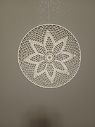 Mandala robiona na szydelku