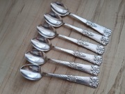 POSREBRZANE ŁYŻECZKI DO KAWY FILIŻANKI DANIA