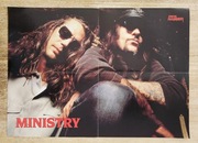 MINISTRY - Duży plakat/poster XL, Format A2 (40 x 55 cm) - JAK NOWY!