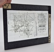 Przezrocze slajd na szkle rysunek techniczny niemiecki przedwojenny