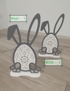 Ozdoba wolnostojąca jajko pisanka króliczek 28cm Wielkanoc dekoracja 