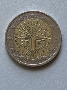 2 Euro Francja 2001 R Destrukt Daty