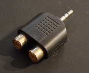 Przejściówka mini jack 3,5mm na 2x RCA Cinch