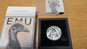 1 oz srebro 999 Australian Emu 2023 Color