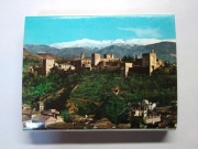 HISZPANIA Granada Pałac Alhambra harmonijka 24 widoki 