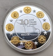 Niemcy Numizmat 10 Lat wspólnej waluty Euro, Malta