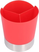 ETAINGYEUN Dozownik na słomki i mieszadełka – stal nierdzewna, czerwony