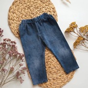 Legginsy spodnie 86 a la jeans jeansowe niebieskie granatowe