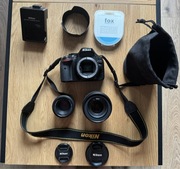 Zestaw Lustrzanka Nikon D5200, dwa obiektywy + torba