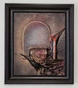 Obraz skórzany duży 