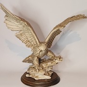 Figurka Orła z Rozpostartymi Skrzydłami – Żywica –  Duża Dekoracja
