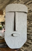 Płaskorzeźba twarz Moai 