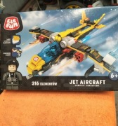 Klocki ele fun jet aorcraft nowe odpowiednik LEGO 
