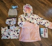 Komplet na zimę NOWY 134 / 140 zimowy kurtka czapka bluza termiczna