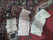 Banknoty PRL 50  100  500 zlote  126 sztuk