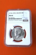 USA 1/2 dolara 1776-1976 S Kenedy NGC MS66  /srebro/