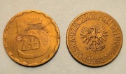 Polska moneta 5zł 1982 rok. 4 sztuki.