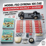Model FSO Syrena 105 DeAgostini 1:8 | Numery 1-45 Częściowo Złożona