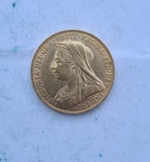 Suweren „Stara Głowa” Królowa Wiktoria 1900 złota moneta 