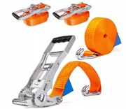 Zestaw dwóch pasów transportowych z hakiem 8 m Industrie Planet 5000 kg