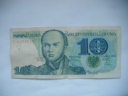 POLSKA BANKNOT PRL 10 zł 1982 rok seria C