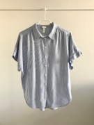 Koszula z krótkim rękawem niebiesko-biała Orsay