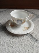 Stara filiżanka Rosethale kwiaty lata 50/60 do mokki duo