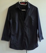 Burberry koszula damska czarna M 38 gładka kratka