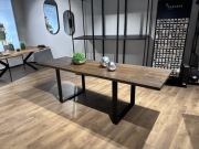 Stół dębowy lity Edgar Loft rozkładany 80x160/240