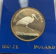 100 zł Ochrona Środowiska Bocian 1982 Ag625