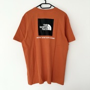 Koszulka t-shirt the north face tnf box logo tee pomarańczowa exploring