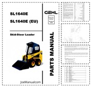 GEHL SL1640E Skid Steer Loader Parts Manual Katalog części schematy budowy