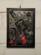 Obraz Broken Bottle Jack Daniels Coca Cola  ozdoba prezent rękodzieło  wale
