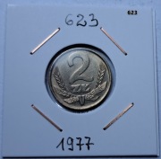 2 zł z 1977 roku  piękna moneta nr. 623