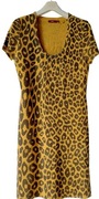 MEXX ciekawa sexi sukienka M L 38 40 dzianina animal print