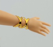 Biżuteria akcesoria bransoletka złota dla lalek Barbie figurek akcji 1:6