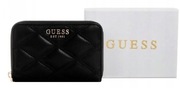 ORYGINALNY SKÓRZANY PORTFEL DAMSKI GUESS TAMSIN MEDIUM SLG CZARNY