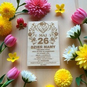 Drewniany Magnes - Kartka z kalendarza na uroczystości