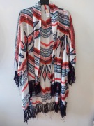 Narzutka boho hippie azteckie wzory na lato na plażę Ocean Club