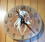 Zegar drewniany 