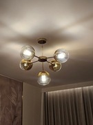 Lampa Wisząca Sufitowa Złota Żyrandol Kule Astra LED  tylko obiór osobisty