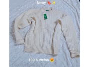 Nowy Sweter 100% wełna marki United Colors of Benetton