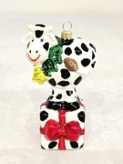 Bombki choinkowe szklane 1 szt. Krowa krówka kształtki figurki na choinkę